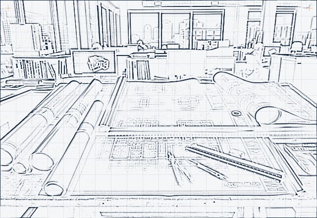 Technical CAD Wireframe